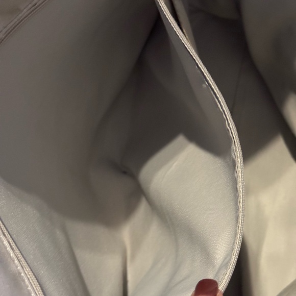 Coach Metallic Silver Satchel EUC 17” across 13” top to bottom - Picture 13 of 16